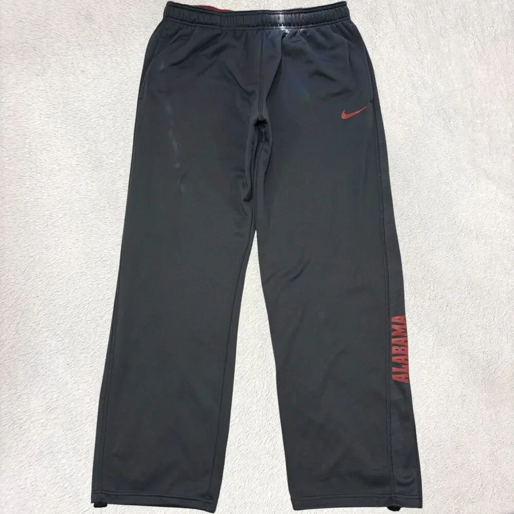 Nike Dri Fit Alabama Sweatpants Mens XL Dark Gray Crimson Tide Training Pants